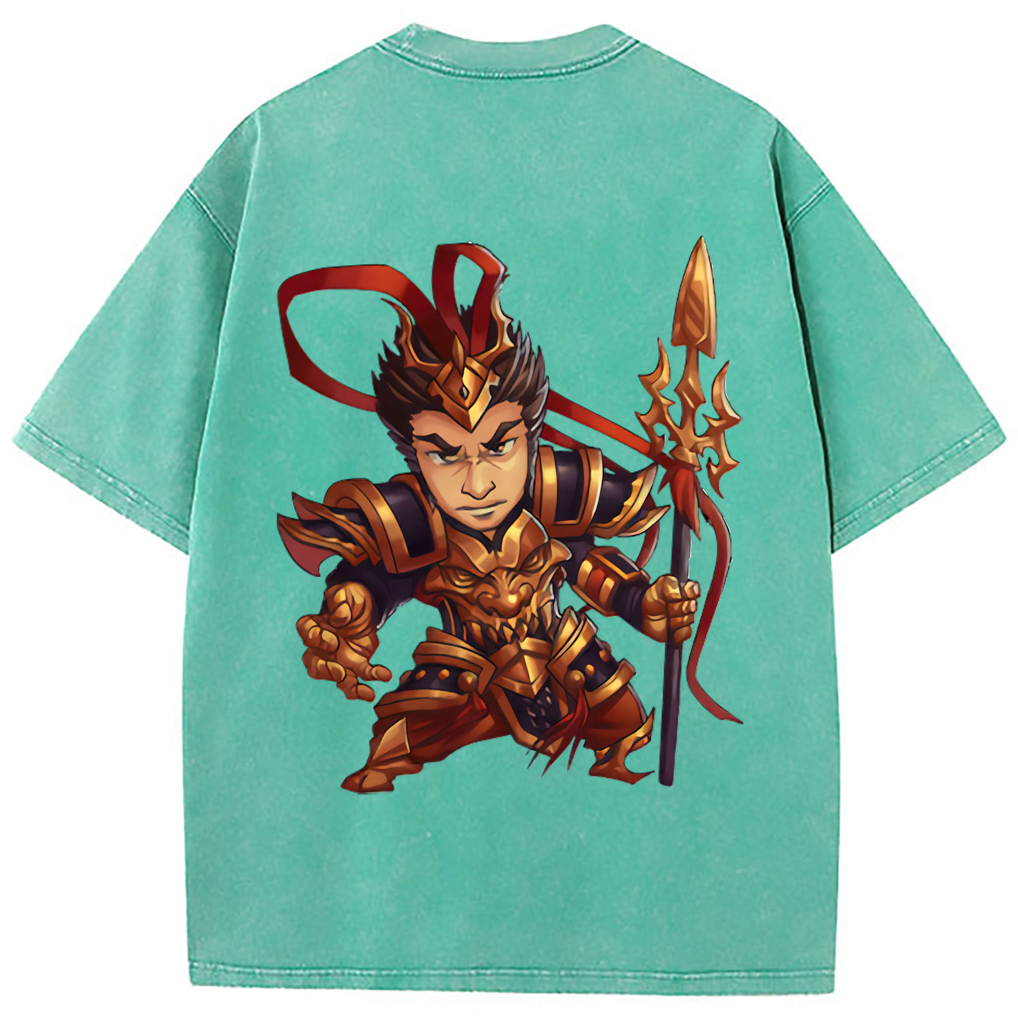 （画像用） リーグ・オブ・レジェンド League of Legends LOL 綿100% ヴィンテージ風 半袖Tシャツ（背面プリント）